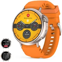 AMZSA Smartwatch Ultra Damen Herren mit Telefonfunktion (Anruf empfangen/tätigen), 1,52" rundes HD-Display,Fitnessuhr,120+ Sportmodi sportuhr Fitness Uhr Armbanduhr für Android IOS