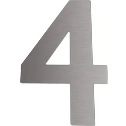 Ziffern Hausnummer 0-9 Höhe 120mm - Edelstahl - 4