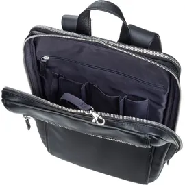LEONHARD HEYDEN Montreal Business-Rucksack Leder 44 cm Laptopfach schwarz
