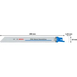 Bosch Säbelsägeblatt PRO Metal Demolition S1025VF 1,25 x 19 x 200 mm 5-tlg.