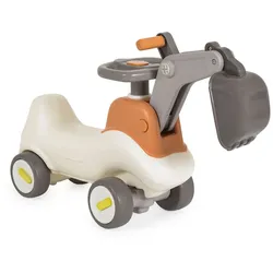 Moni Rutschfahrzeug Bumpy 3 in 1 Bagger Schaufel Schaukelfunktion Schiebeauto grau