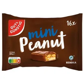 Gut&Günstig mini Peanut Schokoriegel, 1 St.