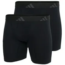 Adidas Long Short / Pant Herren - 2er Pack Active Flex Cotton Ergonomic Schwarz 2XL