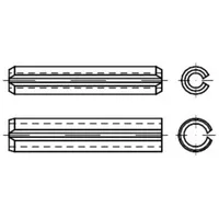 Industrial Quality Supplies ISO 13337 Spannstift (Spannhülse), leichte Ausführung,