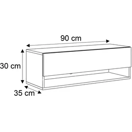 lookway WOHNWAND Calante mit LED-Beleuchtung