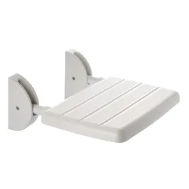 RIDDER Duschklappsitz Max weiß Sitzfläche 36 x 25 cm Belastbar bis maximal 125 kg