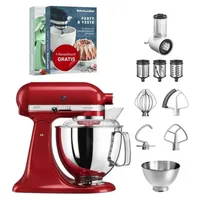 KitchenAid Artisan 5KSM175PS Empire Rot Beginnerset