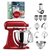 KitchenAid Artisan 5KSM175PS Empire Rot Beginnerset