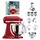 KitchenAid Artisan 5KSM175PS Empire Rot Beginnerset
