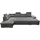 ed exciting design Wohnlandschaft Webstoff U-Form 3-Sitzer Grau