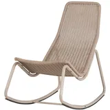 Schaukelstuhl Tom - Metall & Poly-Rattan, Sand