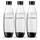 Sodastream Fuse PET-Flasche 3 x 1 l schwarz/weiß