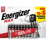 Energizer PILAS ALKALINE MAX ENR MAX LR03 (AAA) BL15+5 BR, 7638900426960