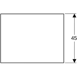Geberit Glasbalage zu Seitenschrank 500524 58 x 8 x 45 cm