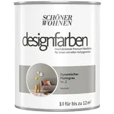 SCHÖNER WOHNEN-Farbe Wandfarbe Designfarbe  (Dynamisches Platingrau, 1 l, Matt, Konservierungsmittelfrei)