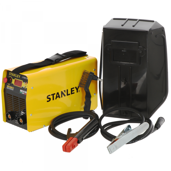 Inverter-Elektrodenschweißgerät MMA Stanley WD200IC2 - mit MMA-Kit - Zyklus 15%@200A"