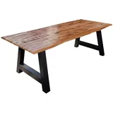 möbelliebling DORA 240 x 77 x 100 cm naturfarben/schwarz