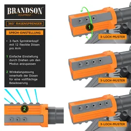 Brandson Kreisregner 26 l rotierend orange/schwarz