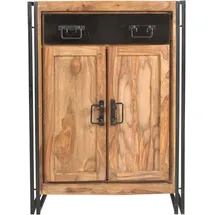 SIT Möbel Highboard 75 x 110 x 35 cm Antikschwarz / Akazie