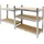 ECD Germany Lagerregal Metall 180x90x40 cm mehrfarbig 5 MDF-Platten