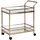 KADIMA DESIGN Design Servierwagen Dunkles 2 Ebenen mit Bremsen, Beistelltisch | Gr.: onesize