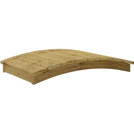 vidaXL Gartenbrücke 110 x 74 cm Braun