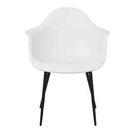 vidaXL Esszimmerstühle 4 Stk. Weiß PP