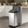 Curver Duo 23+23L Abfallbehälter mit Pedal - Silber