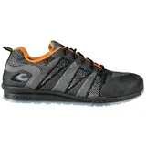 Cofra 78800-002.W37 FLUENT BLACK/ORANGE S1 P SRC Sicherheitsschuhe, Schwarz/Grau/Orange, Größe 37