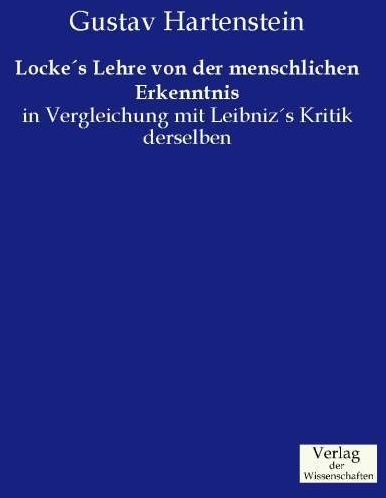 Lockes Lehre Von Der Menschlichen Erkenntnis - Gustav Hartenstein  Kartoniert (TB)