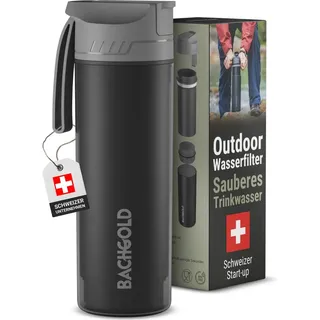 bachgold Selfpress 500ml Wasserfilter-Schwarz-One Size
