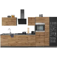 kochstation Küchenzeile KS-Trier 370 cm grau