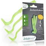 Zrilubkrelz® Zeckenzange Zeckenhaken Zeckenentferner | 3Er Set Zeckenhebel | Pre