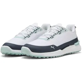 Puma "IGNITE Elevate X Golfschuhe Herren", Herren, Gr. 42.5, weiß (weiß deep navy modern mint blau grün), Obermaterial: Textil, Synthetik; Futter: Textil; Innensohle: Textil; Laufsohle: Gummi, Schuhe