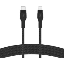 Belkin BoostCharge Pro Flex USB-C Kabel mit Lightning Connector 1 m, Schwarz