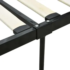 vidaXL Himmelbett 140 x 200 cm Schwarz