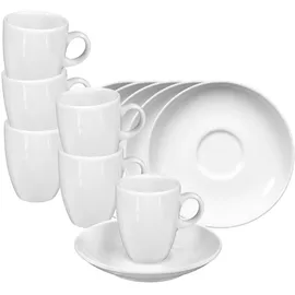 SELTMANN WEIDEN Espressotasse mit Untertasse 0,09 l Weiß 6 St.
