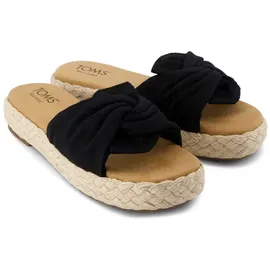 TOMS Abby Slide black beachside woven/knot 37