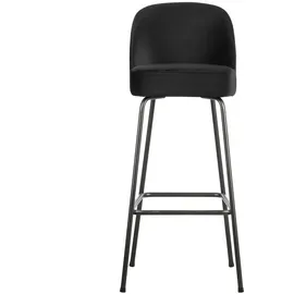 Woood Barhocker mit Fußstütze 50 x 55 x 103 cm Schwarz