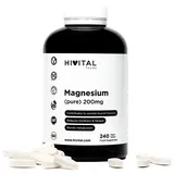 Hivital Magnesium 200 mg Magnesiumcitrat | 240 Tabletten für 8 Monate