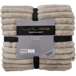 Decke PLUSH taupe