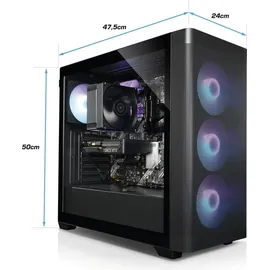 kiebel.de Gaming-PC Wooden V AMD Ryzen 5 5500 4,0 GHz 32 GB RAM 1 TB SSD RX 7600 Win 11