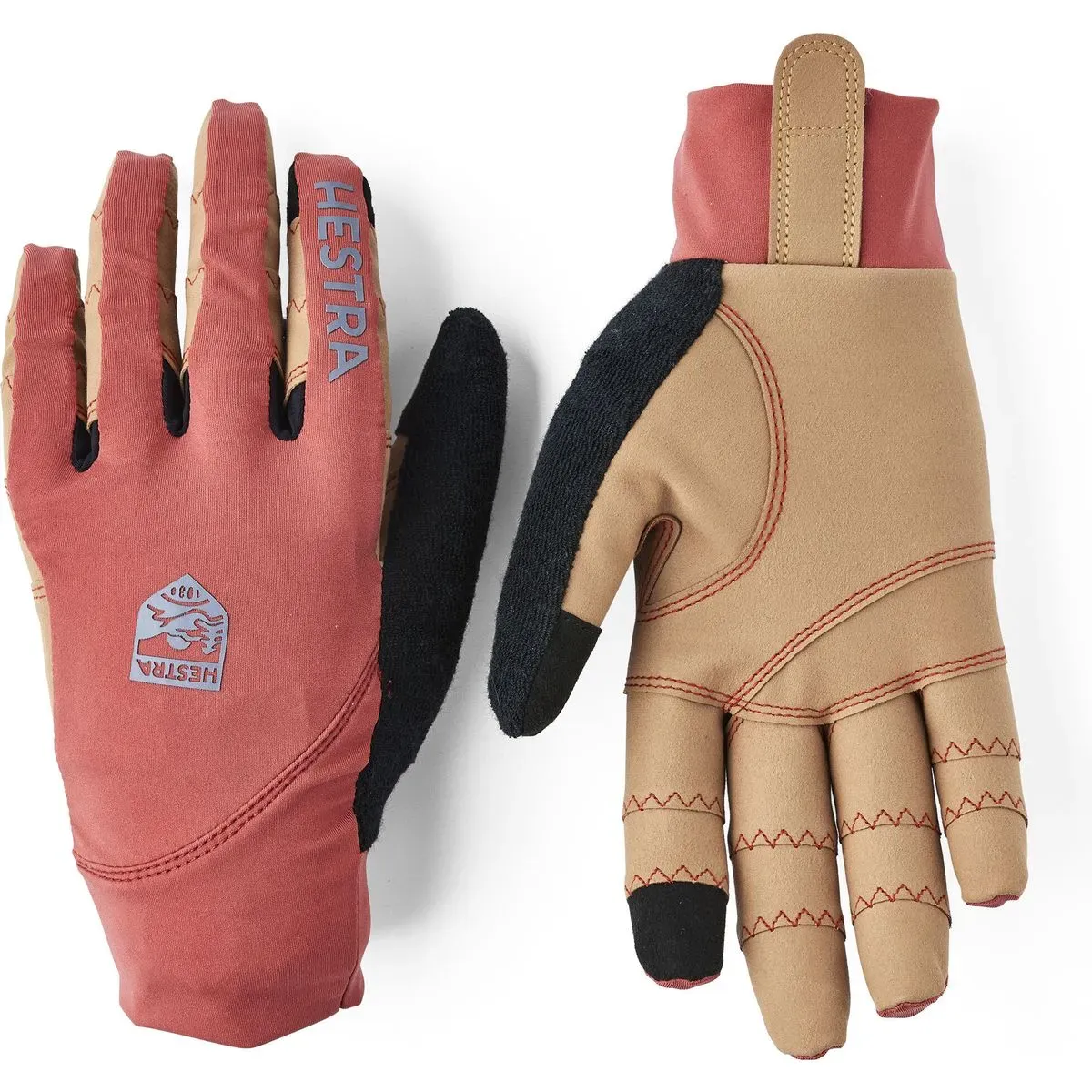 Hestra Ergo Grip Race Cut - 5 Finger rust/tan (520701) 9