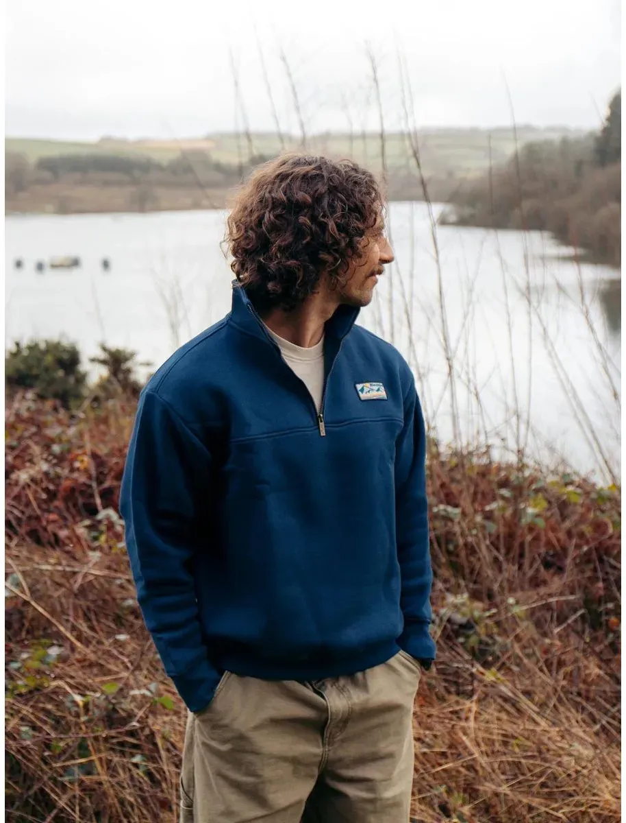 Bleubird Bracken Quarter Zip navy Small