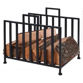 Wadiga Kaminholzständer GRID Metall 41 x 31 x 35 cm Schwarz