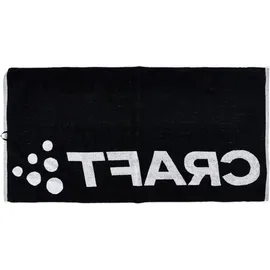 Craft Badetuch 1911096 100 x 150 cm weiß/schwarz