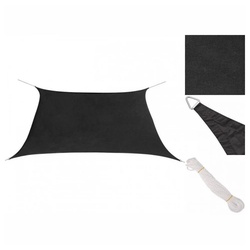 vidaXL Sonnensegel Sonnensegel Sonnenschutz Schattensegel Oxford Gewebe Quadratisch 3,6 x schwarz