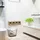 Relaxdays Wandregal 4 herausnehmbare Körbe  naturbelassen Walnuss