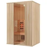 RORO Infrarotkabine »GERLOS«, BxHxT: 132 x 102 x 198 cm, geeignet für 2 Personen - beige