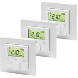 Homematic IP Homematic Funk-Wandthermostat,3er-Set, Thermostat, Weiss